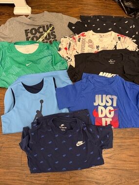 Nike Boys' Blue 'Just Do It' & Navy Sport Tee Bundle